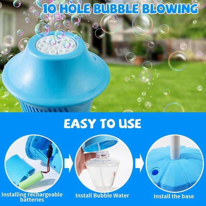 Kalsten | Automatic Bubble Maker for Kids | BubbleFun Magical Bubble Play | 20,000+ Bubbles/Min | Adjustable Height | Portable