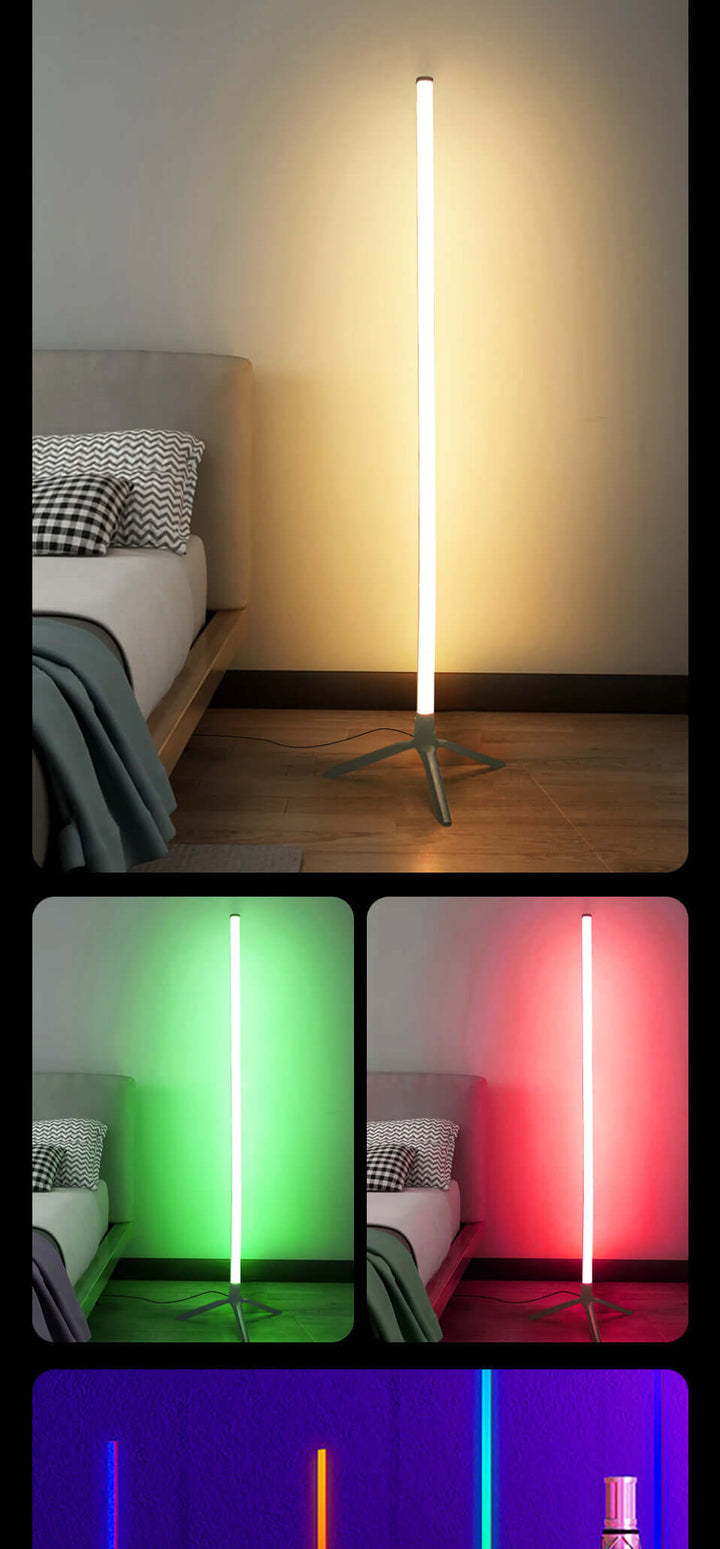 LED Corner Ambience Light Split Floor Bedroom Decoration RGB Remote Control Floor Lamp | Kalsten
