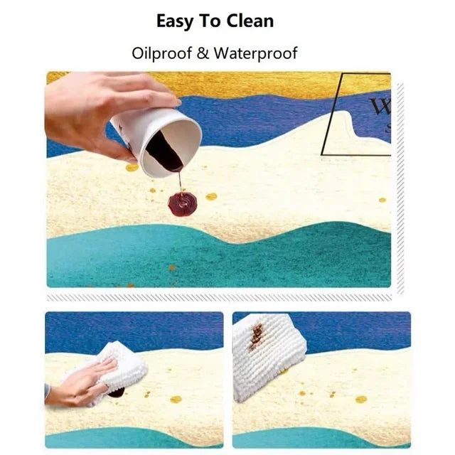 SafeStyle Non-Slip Mat for Home – Modern Design & Washable Faux Leather | Kalsten