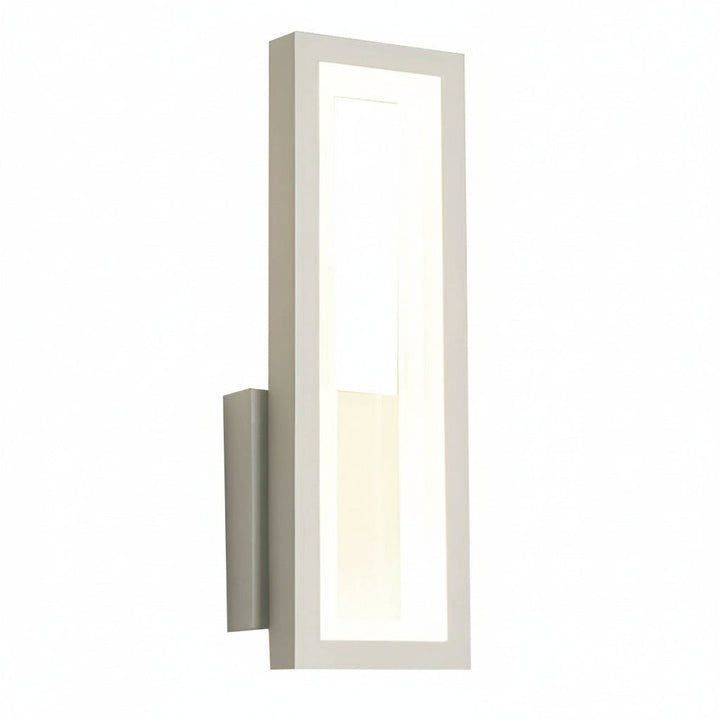 Modern Linear LED Wall Sconce – Minimalist Iron & Acrylic Rectangular Wall Light | Kalsten