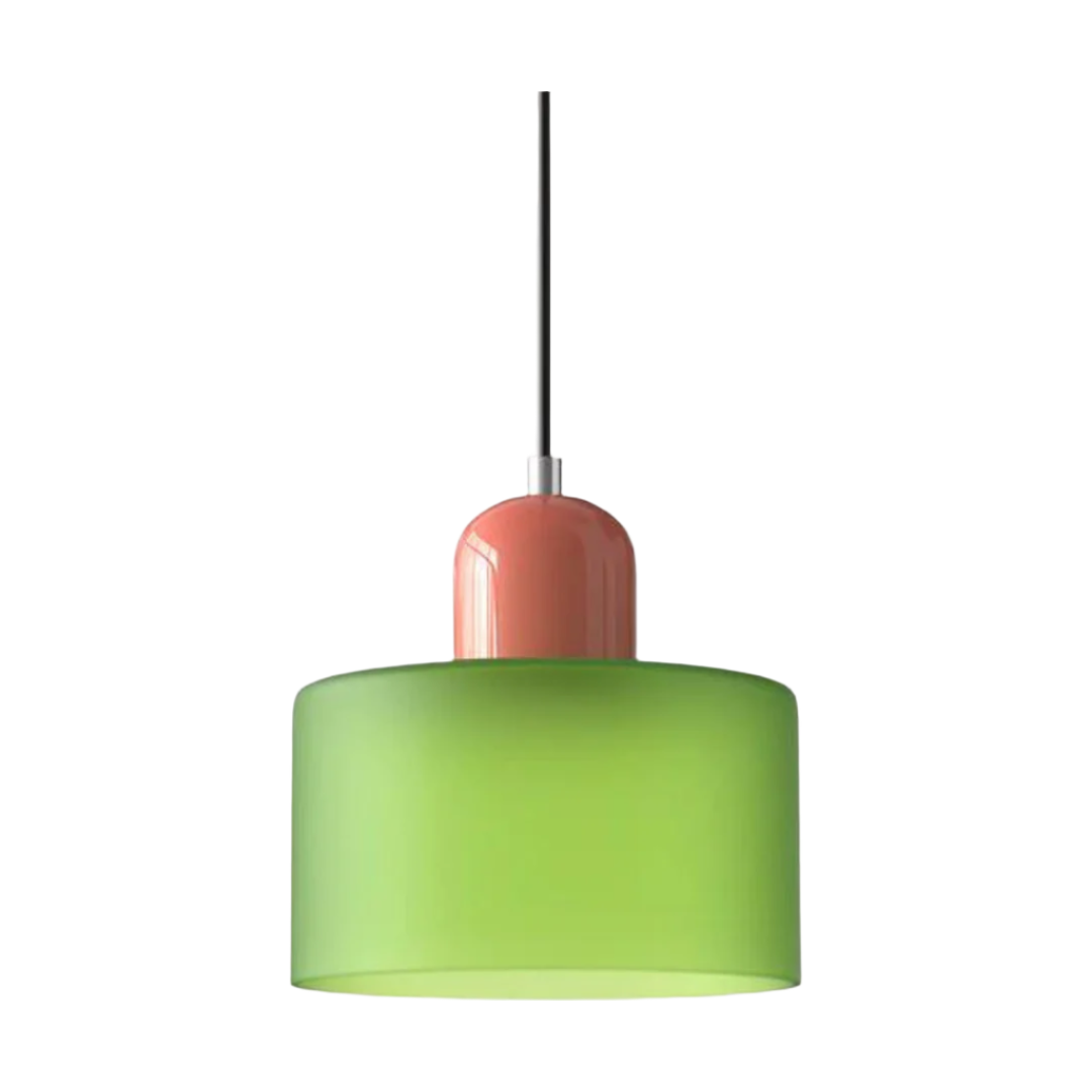 Glass pendant light – Elegant cylindrical pendant light for cozy living spaces | Kalsten