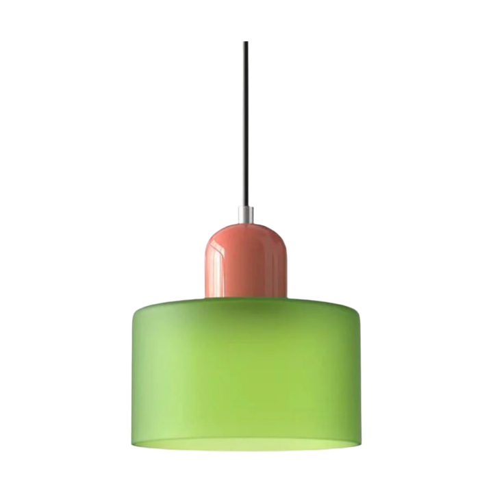 Glass pendant light – Elegant cylindrical pendant light for cozy living spaces | Kalsten