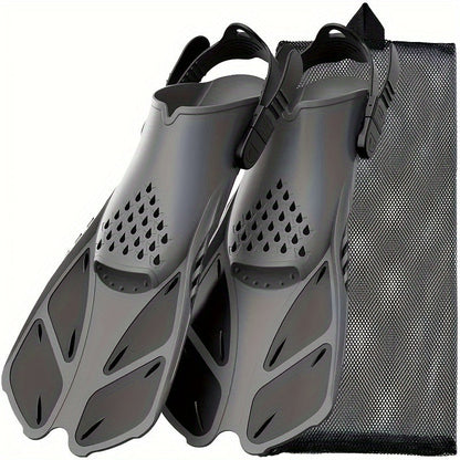 Skanto | SeaVana Glide Snorkel Fins | Adjustable & Short | Open Heel | For Travel & Leisure | Unisex