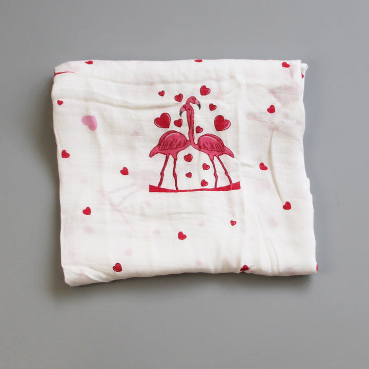 Organic Cotton Dinosaur Print Muslin Swaddle kalsten