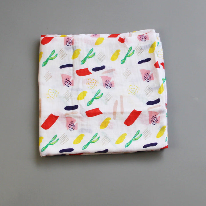 Organic Cotton Dinosaur Print Muslin Swaddle kalsten