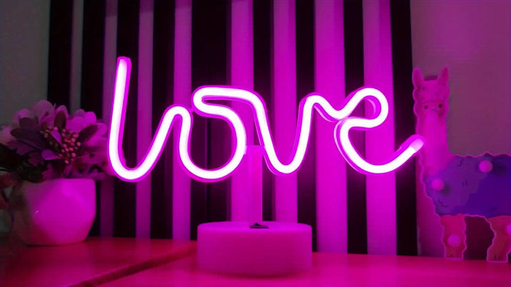 NeonLove Lamp – Illuminated Neon Table Lamp for Parties Kalsten