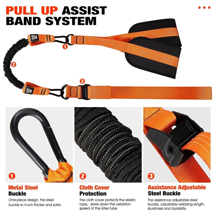 Pull-up assistance band with double foot system | Kalsten
