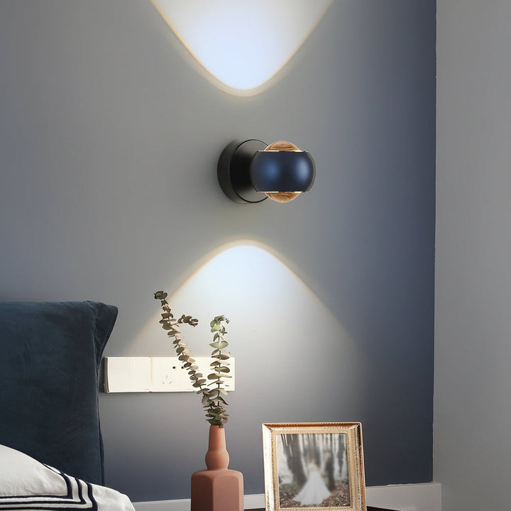 LED Wall Washer Sconce | Round Up Down Aluminum 7W 10cm / 4in Modern Art Gallery Light | Kalsten