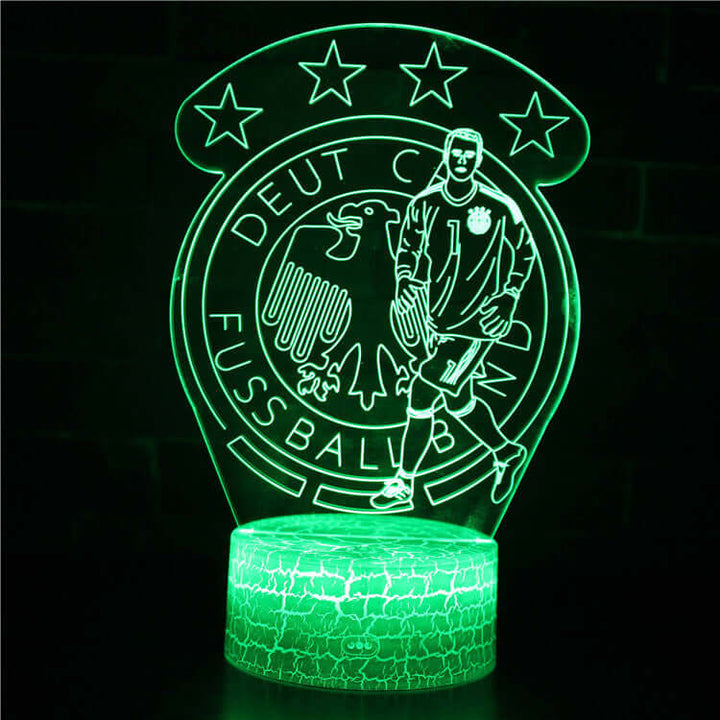 Led Small Night Lamp Football Player Colorful Touch Ambience Light | Kalsten
