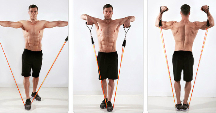 Kalsten | resistance band set for full body training & rehab with handles, ankle strap & door anchor