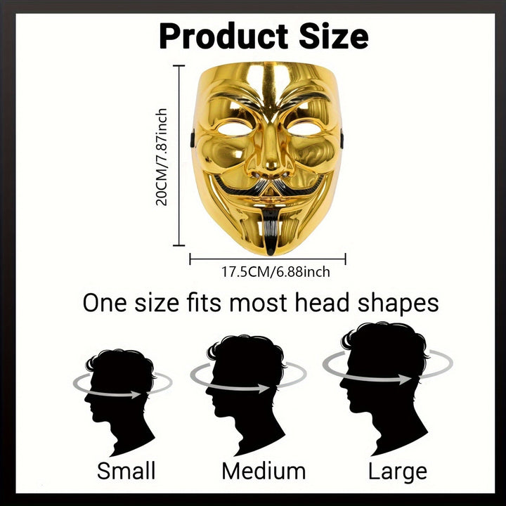 Full Face Plastic Halloween Mask Cosplay Style