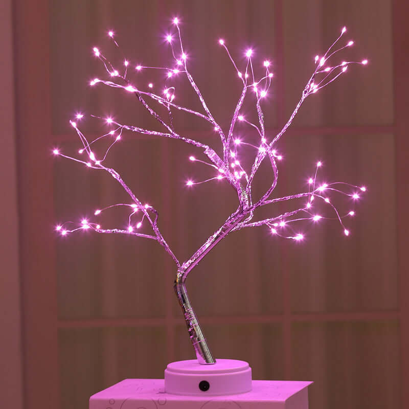 LED USB Fire Tree Light Copper Wire Table Lamps Night Light | Kalsten