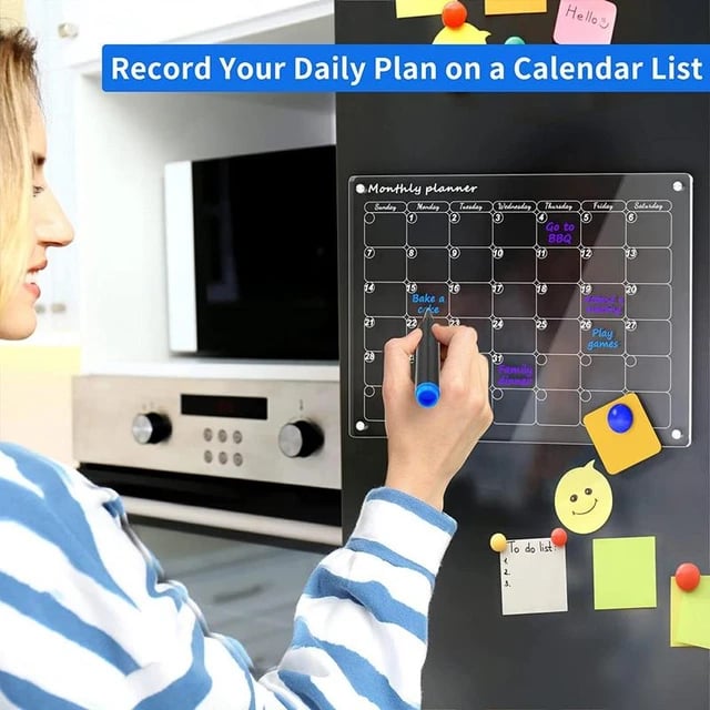 Reusable Magnetic Fridge Planner