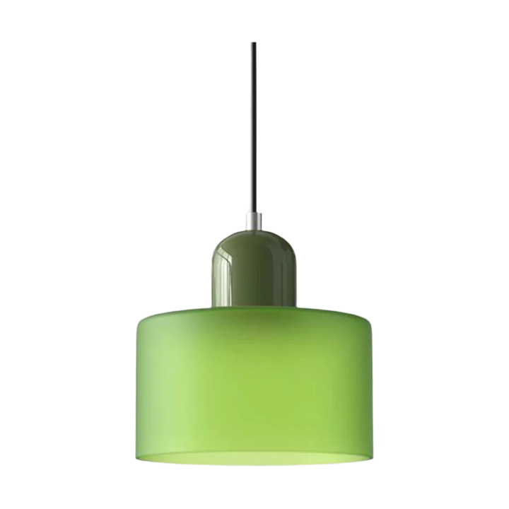 Glass pendant light – Elegant cylindrical pendant light for cozy living spaces | Kalsten