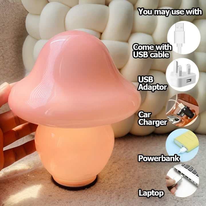 MushroomDream Lamp – Enchanting Glass Lighting with Mushroom Pattern Kalsten