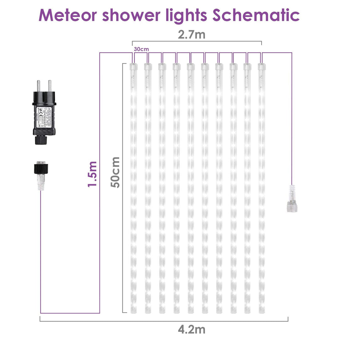 LED Meteor Shower String Light 360 LEDs IP44 | Kalsten
