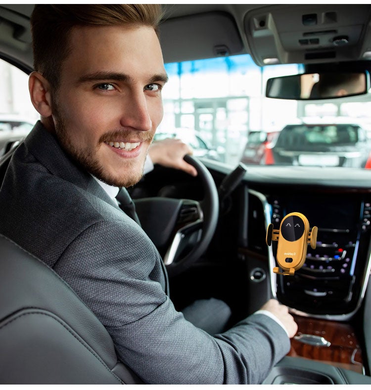 Smart Wireless Auto-Sensing Car Phone Holder Charger | Kalsten