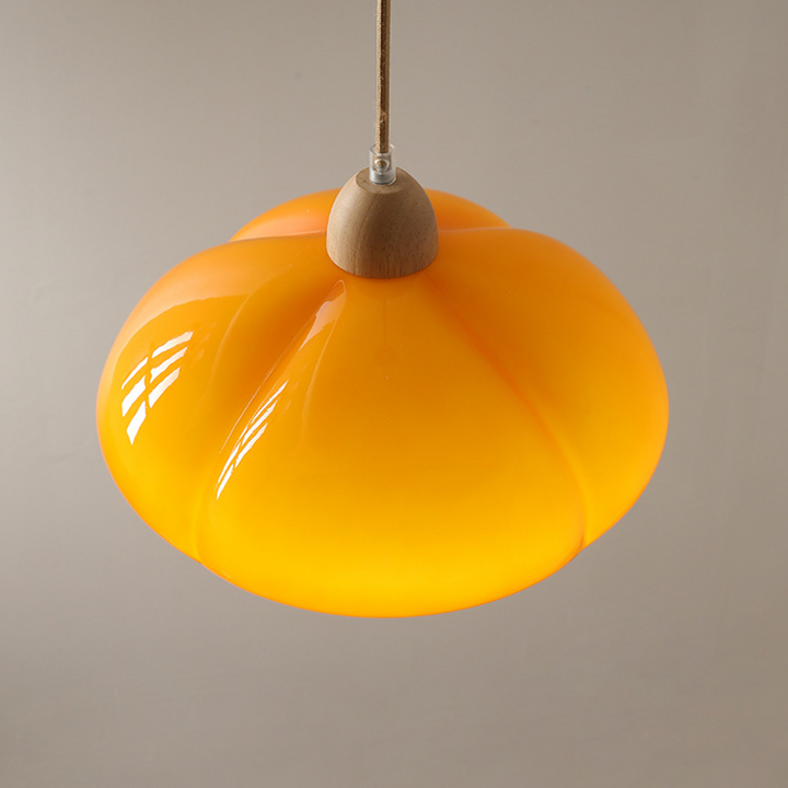 Vintage Glass Pumpkin Pendant Light | Kalsten