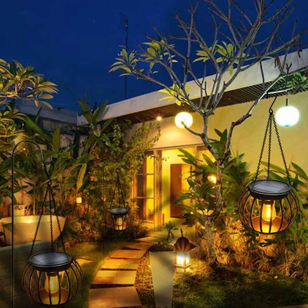 Solar Pumpkin Lantern Design LED Outdoor Hanging Decorative Light | Kalsten