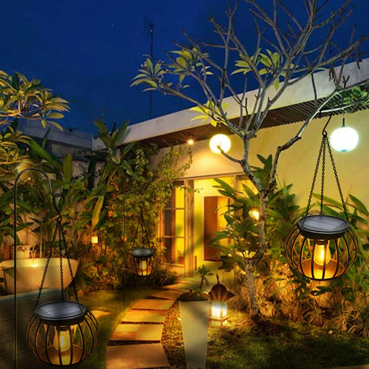 Solar Pumpkin Lantern Design LED Outdoor Hanging Decorative Light | Kalsten