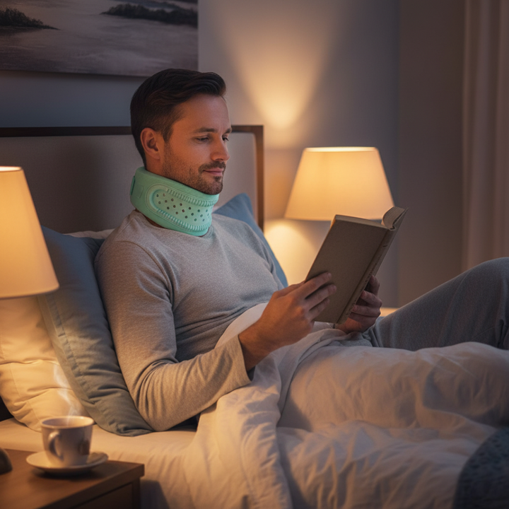 Lightweight Neck Support Brace – Foam Cushioning Breathable Design – Pain Relief for Office & Sleep Kalsten