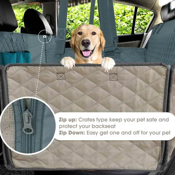 Skanto Premium Dog Car Seat Cover Waterproof Hammock Protection