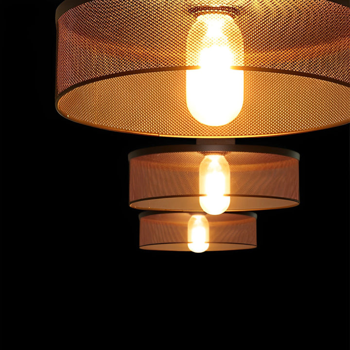 Creative Metal Meshed Black Industrial Style Pendant Lights Chandelier | Kalsten