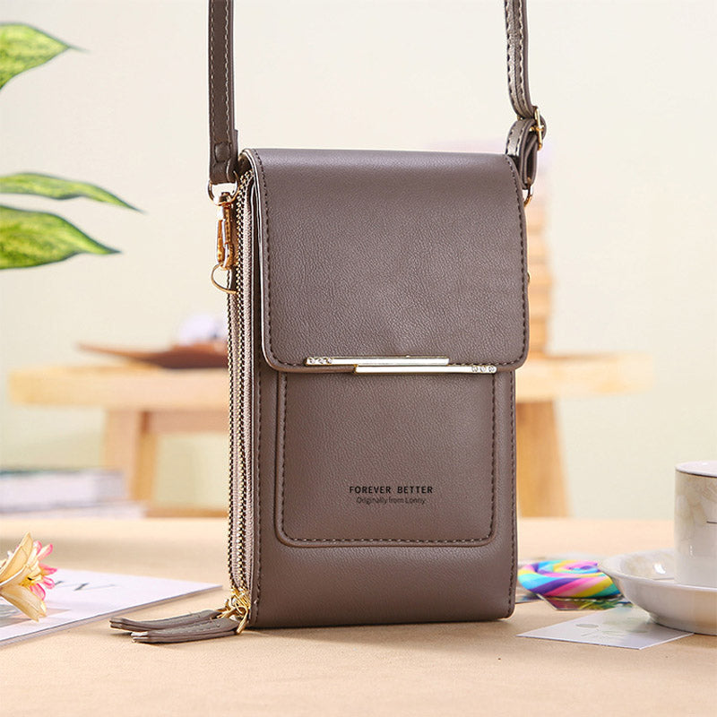 Anti-Theft Leather Bag with Touchscreen | Kalsten