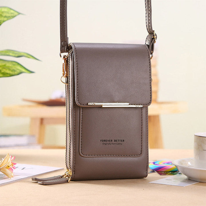 Anti-Theft Leather Bag with Touchscreen | Kalsten