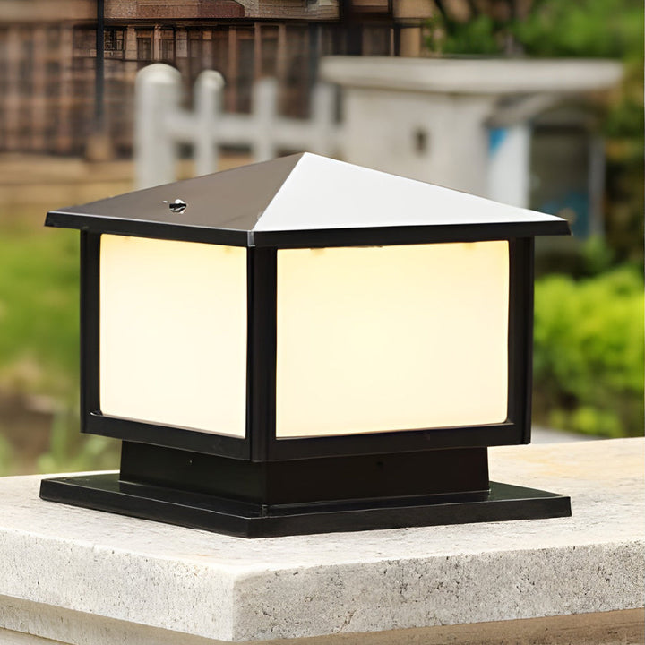 Square Three Step Dimming LED Waterproof Solar Fence Post Lights | Kalsten