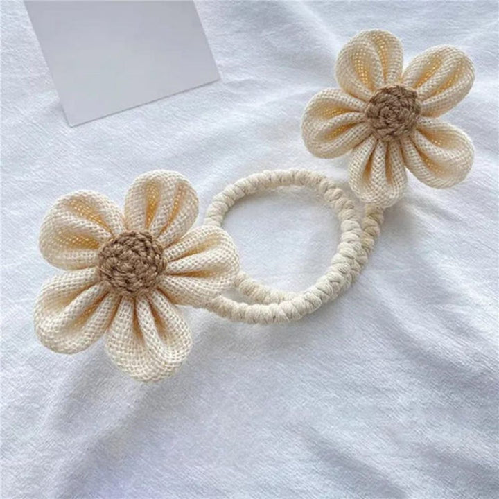 Kalsten | Floral Hemp Curtain Tie Back | 2Pcs Set
