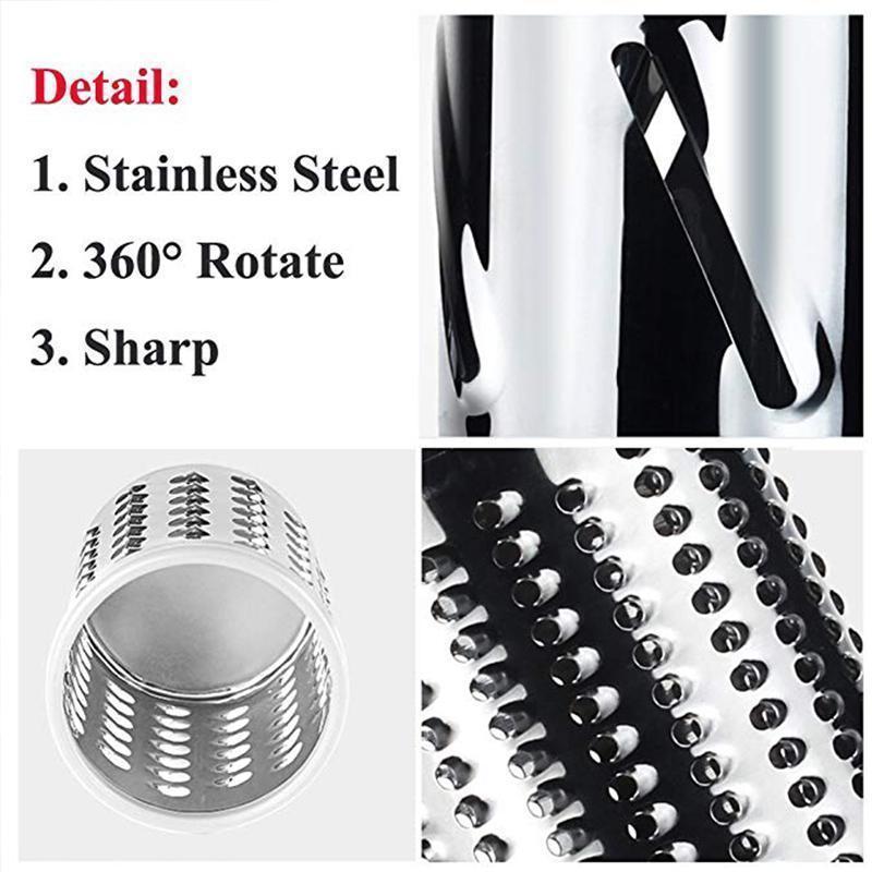 3 in 1 Rotating Cheese Grater Vegetable Cutter | Kalsten