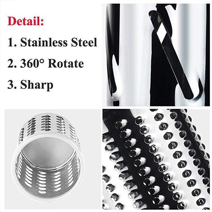 3 in 1 Rotating Cheese Grater Vegetable Cutter | Kalsten