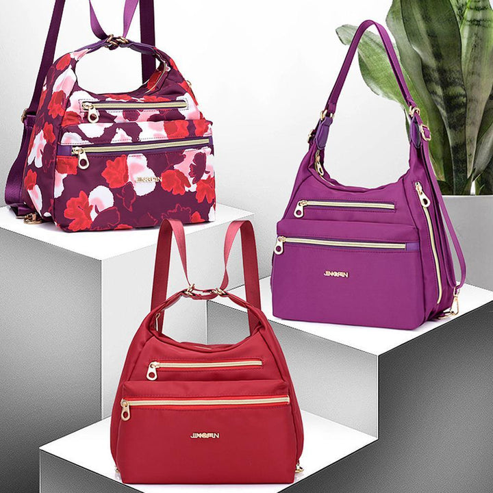 Bag with double zippers, backpack, handbag and crossbody bag | Kalsten