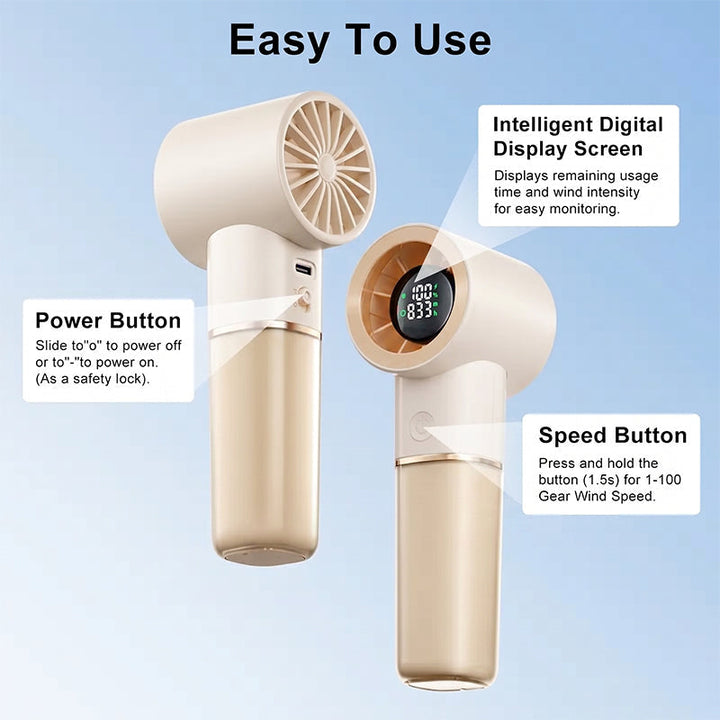 Portable Handheld Rechargeable Personal Cooling Fan | Kalsten