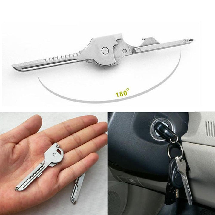 6-in-1-Keyring Multitool Mini-Multitool Keychain Pocket Stainless Steel Foldable Swiss Tech Easy Bottle Opener Keychain | Kalsten