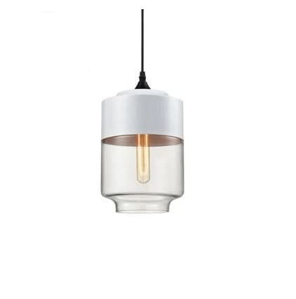 Kalsten | Hand-Blown Glass & Wood Pendant Light Adjustable