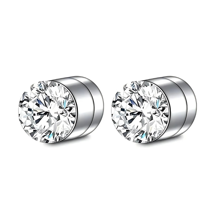 Unisex Magnetic Crystal Stud Earrings – Premium