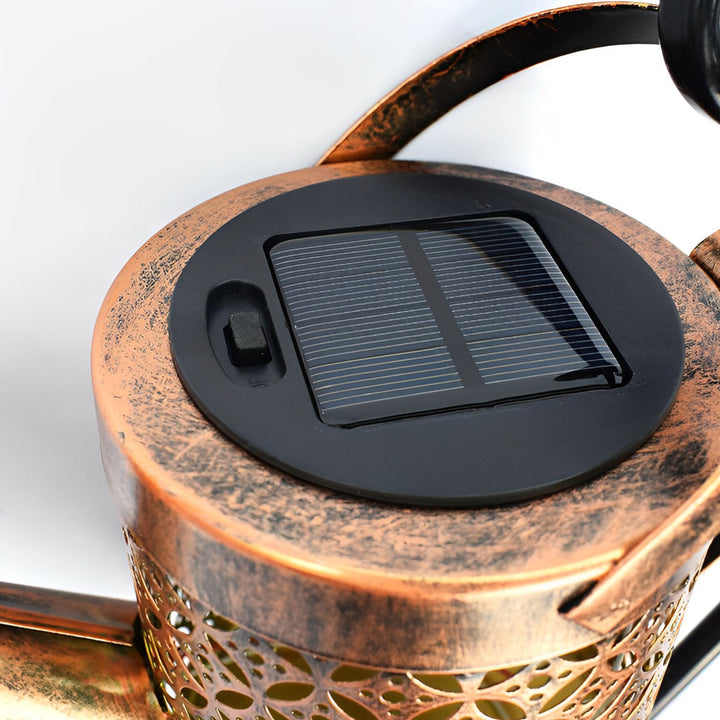 Creative Iron Kettle Shower Waterproof LED Modern Solar Garden Lights | Kalsten