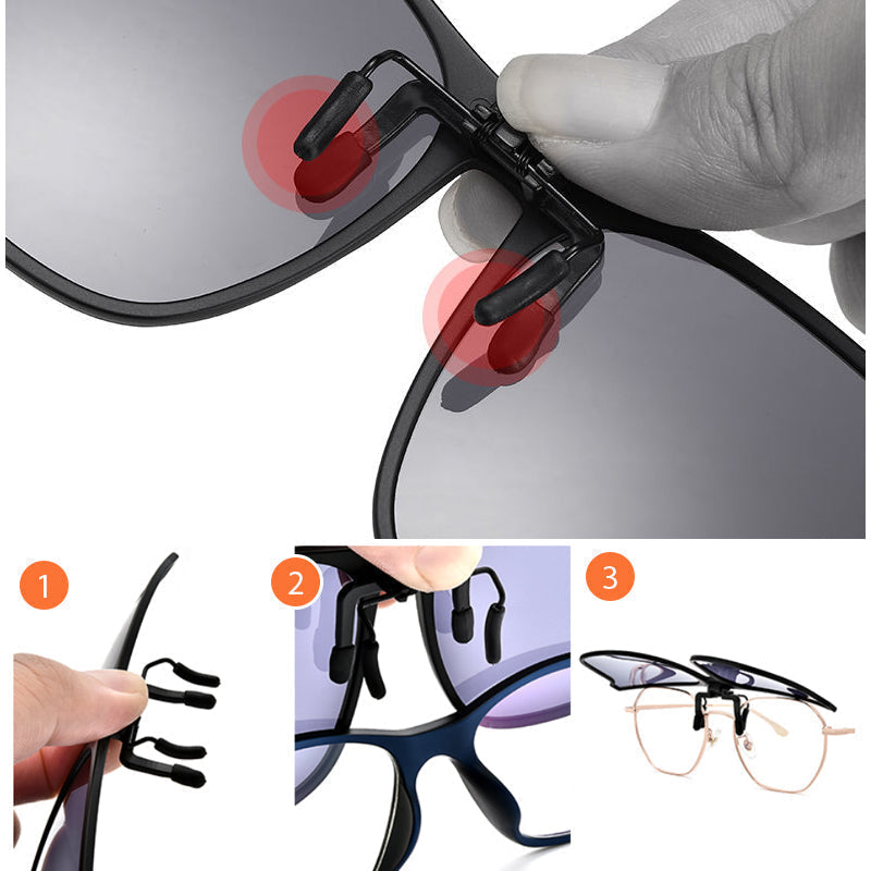 Kalsten | New polarized clip-on folding sunglasses
