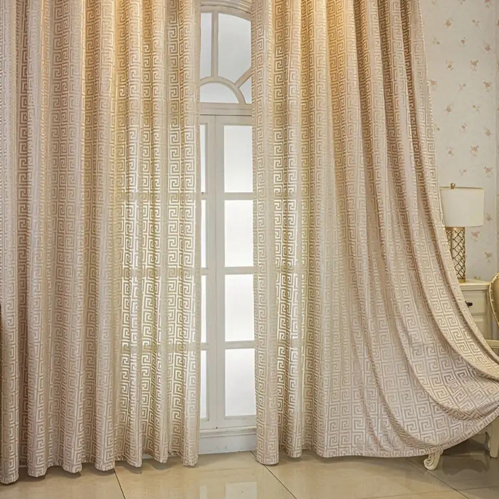 Imperial Maze Embroidered Curtains