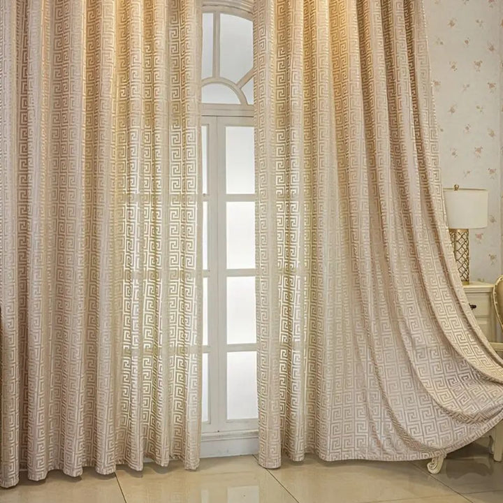 Imperial Maze Embroidered Curtains