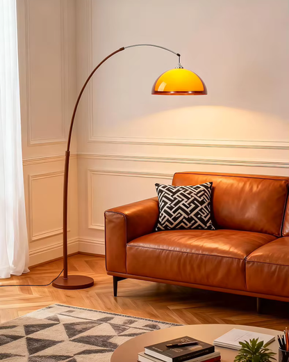 Ventoro Arc Floor Lamp with Dome Shade