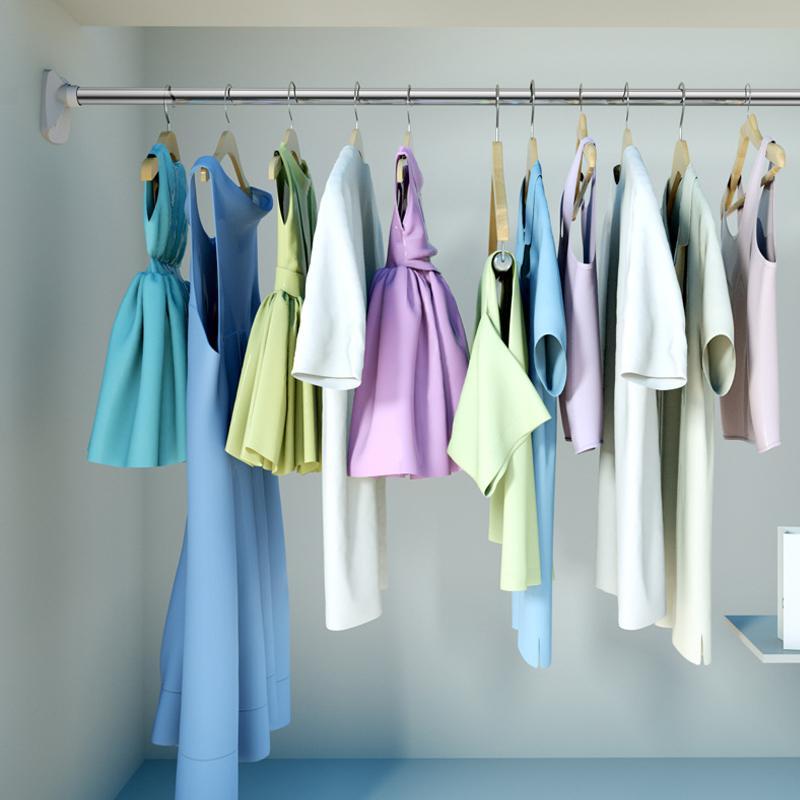 No Drill Clothing Hanger Telescopic Rod | Kalsten