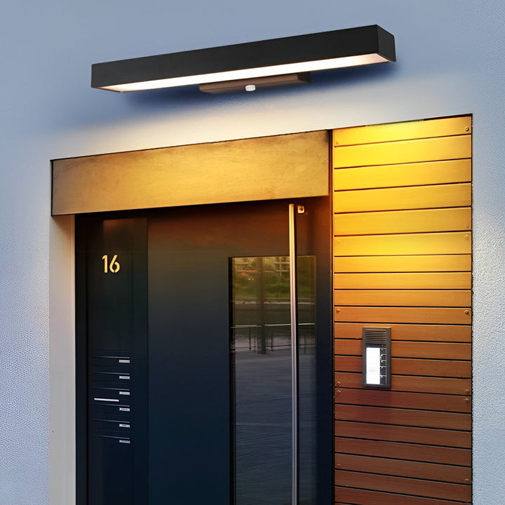 Kalsten | Modern LED Wall Lamp with Motion Sensor and Black Housing
