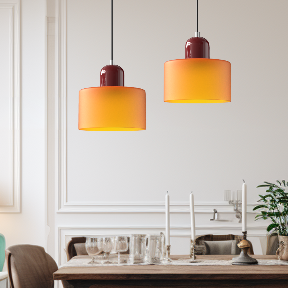 Modern Bauhaus Fresh Glass Pendant Light For Kitchen Island | Kalsten