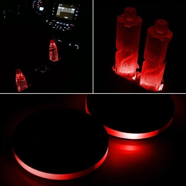 Kalsten | Solar Powered LED Car Cup Holder Lights (2-Pack)