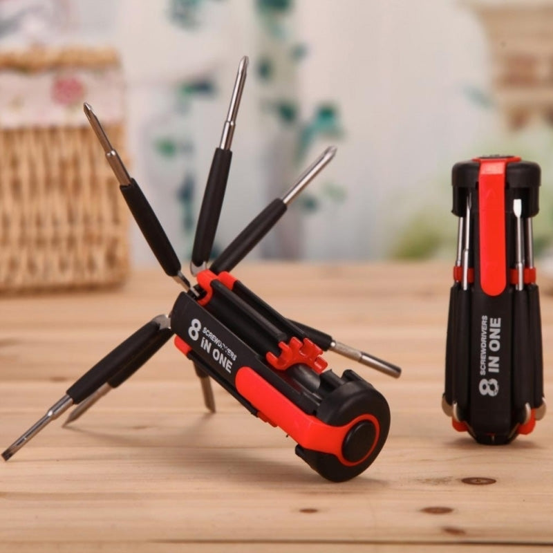 8-in-1-screwdriver with LED flashlight | Kalsten