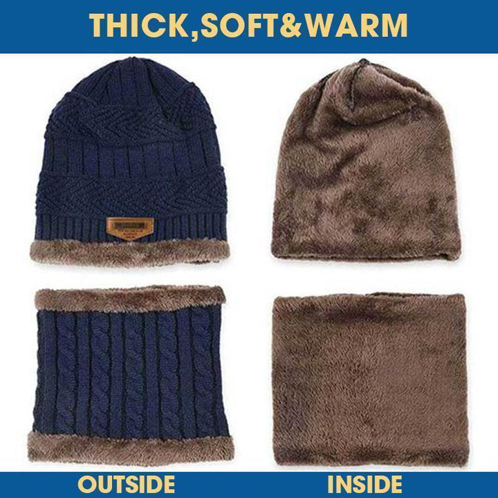 Winter Hat with Scarf Set