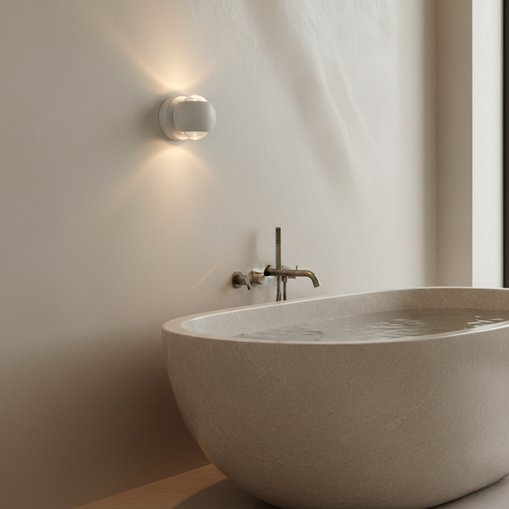 Diabolo Hourglass Dual-Beam Wall Sconce